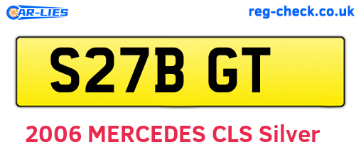 S27BGT are the vehicle registration plates.