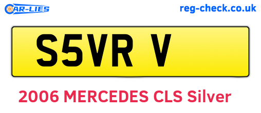 S5VRV are the vehicle registration plates.