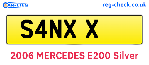S4NXX are the vehicle registration plates.