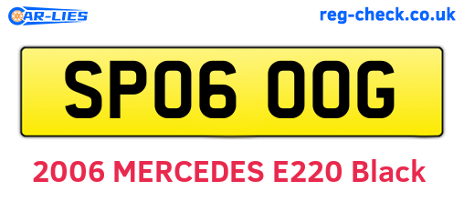 SP06OOG are the vehicle registration plates.