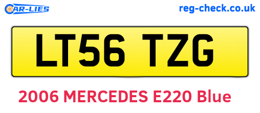 LT56TZG are the vehicle registration plates.