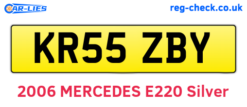 KR55ZBY are the vehicle registration plates.