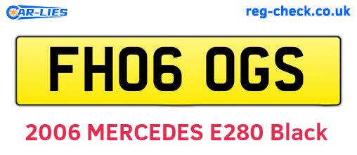 FH06OGS are the vehicle registration plates.