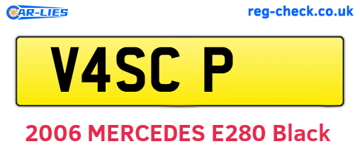 V4SCP are the vehicle registration plates.
