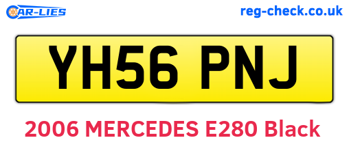 YH56PNJ are the vehicle registration plates.