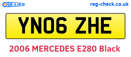 YN06ZHE are the vehicle registration plates.