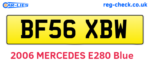 BF56XBW are the vehicle registration plates.