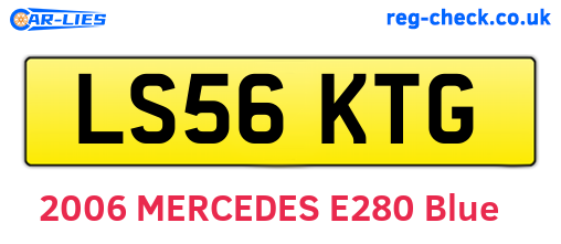 LS56KTG are the vehicle registration plates.