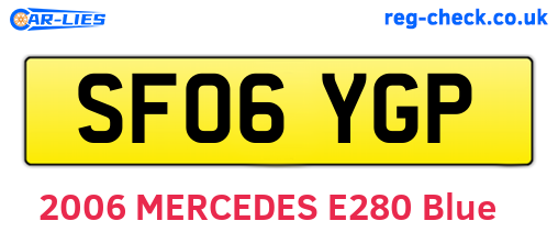 SF06YGP are the vehicle registration plates.