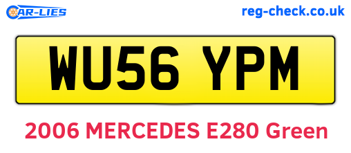 WU56YPM are the vehicle registration plates.