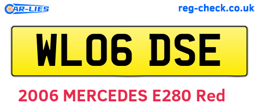 WL06DSE are the vehicle registration plates.
