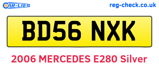BD56NXK are the vehicle registration plates.