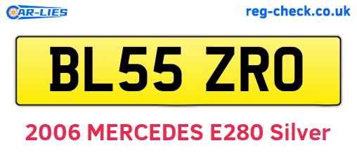 BL55ZRO are the vehicle registration plates.