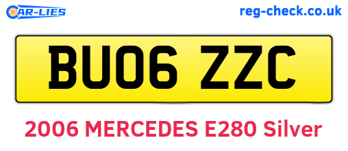 BU06ZZC are the vehicle registration plates.