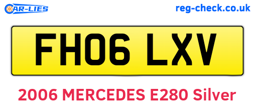 FH06LXV are the vehicle registration plates.