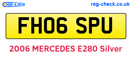 FH06SPU are the vehicle registration plates.