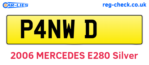P4NWD are the vehicle registration plates.
