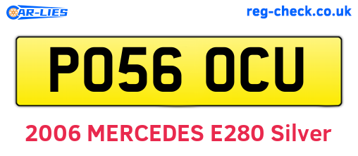 PO56OCU are the vehicle registration plates.