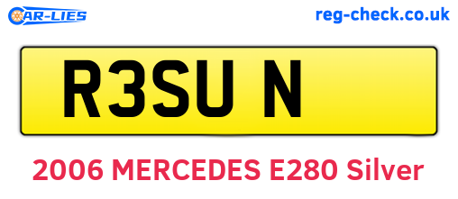 R3SUN are the vehicle registration plates.