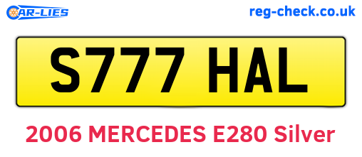 S777HAL are the vehicle registration plates.