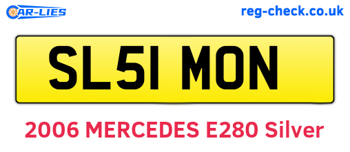 SL51MON are the vehicle registration plates.
