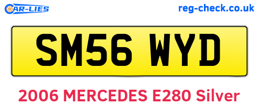 SM56WYD are the vehicle registration plates.