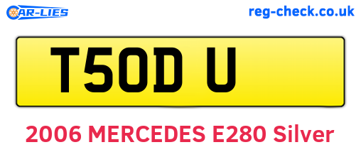 T5ODU are the vehicle registration plates.
