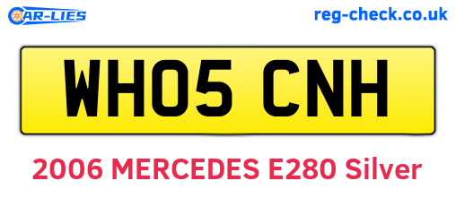 WH05CNH are the vehicle registration plates.