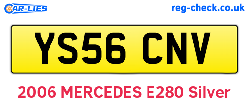 YS56CNV are the vehicle registration plates.