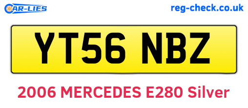 YT56NBZ are the vehicle registration plates.