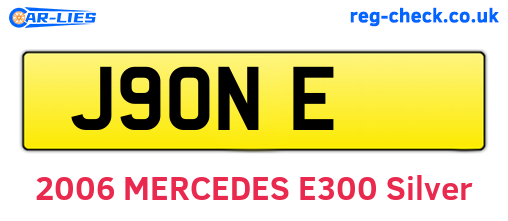 J9ONE are the vehicle registration plates.