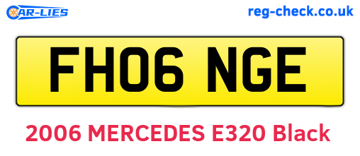 FH06NGE are the vehicle registration plates.