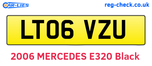 LT06VZU are the vehicle registration plates.