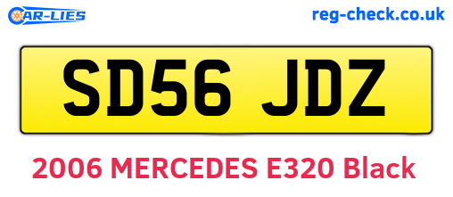SD56JDZ are the vehicle registration plates.