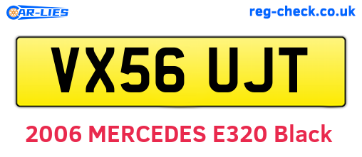 VX56UJT are the vehicle registration plates.