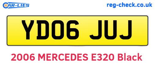 YD06JUJ are the vehicle registration plates.