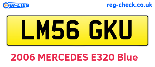 LM56GKU are the vehicle registration plates.