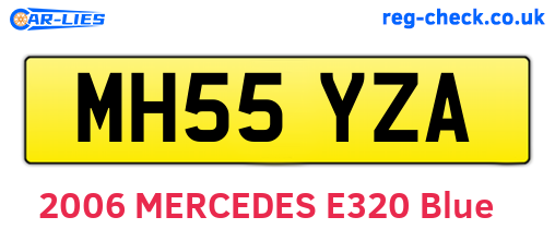 MH55YZA are the vehicle registration plates.