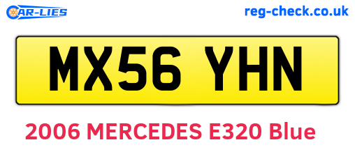 MX56YHN are the vehicle registration plates.