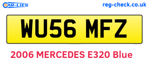 WU56MFZ are the vehicle registration plates.