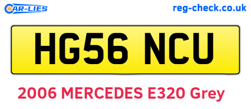 HG56NCU are the vehicle registration plates.