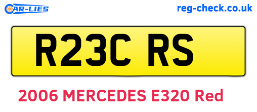 R23CRS are the vehicle registration plates.