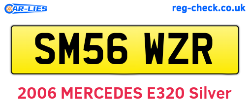 SM56WZR are the vehicle registration plates.