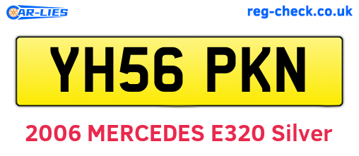 YH56PKN are the vehicle registration plates.