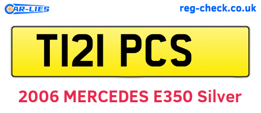 T121PCS are the vehicle registration plates.