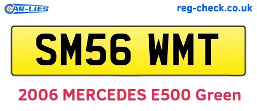 SM56WMT are the vehicle registration plates.