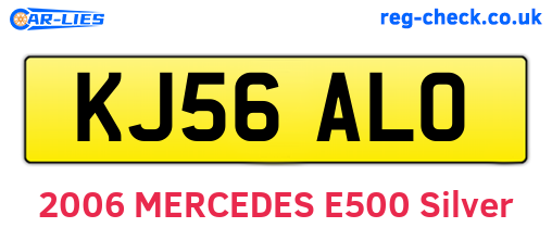KJ56ALO are the vehicle registration plates.