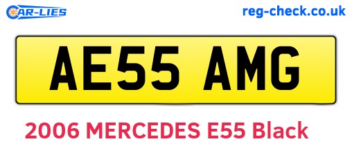 AE55AMG are the vehicle registration plates.