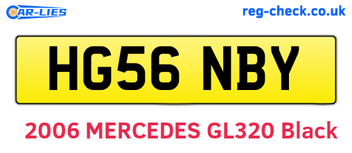 HG56NBY are the vehicle registration plates.