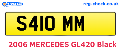 S41OMM are the vehicle registration plates.